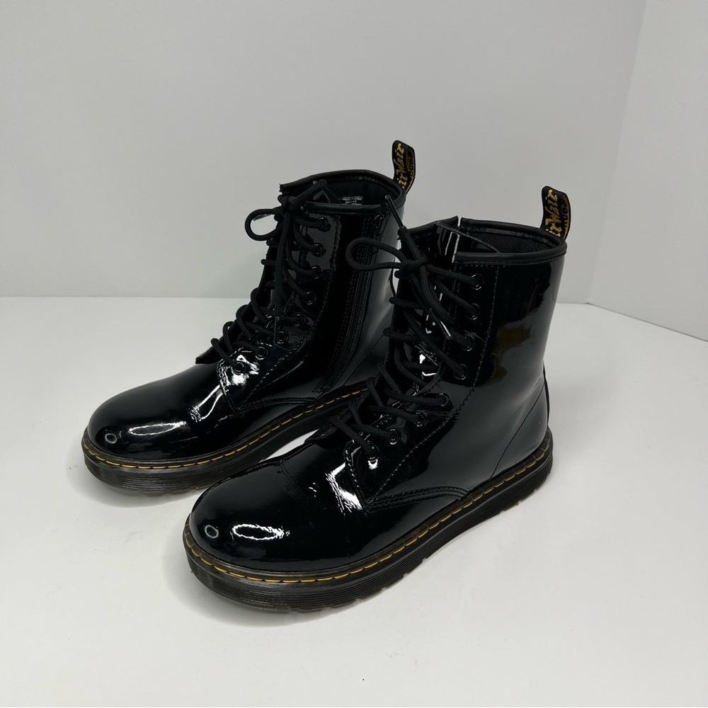 Dr. Martens Zavala Black Patent Boots Men’s Size 6